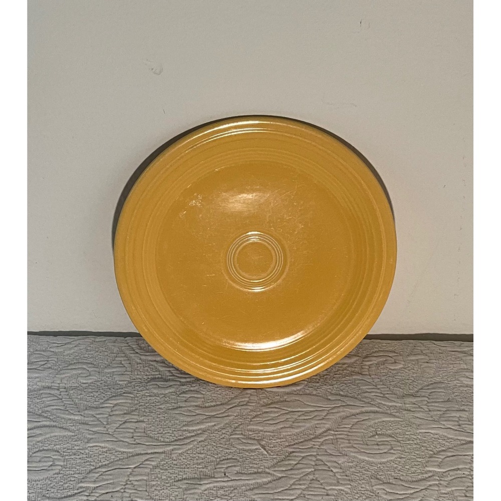 Vintage Fiesta HLC USA Yellow 10 1/4" Salad Plate Homer Laughlin China‎